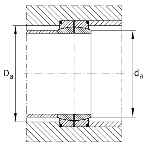 GE300-DO Spherical Plain Bearing drawing GE300-DO Spherical Plain Bearing drawing